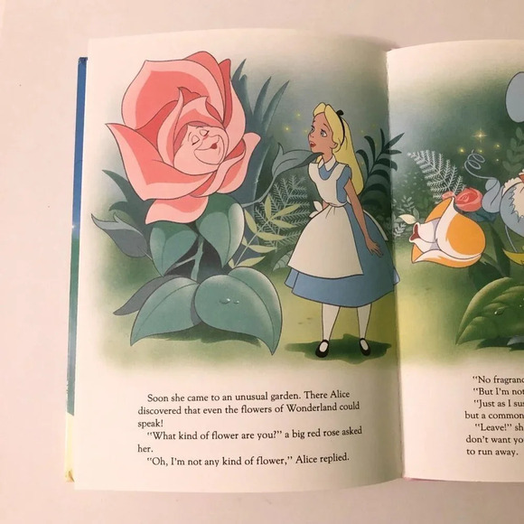Vintage 1991 Walt Disneys Alice in Wonderland Big Golden  Book - Picture 9 of 13